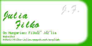 julia filko business card